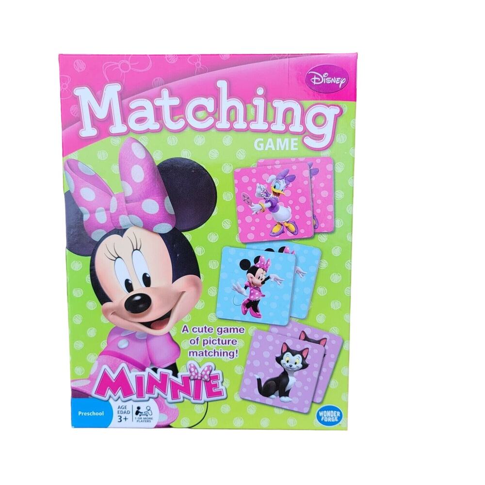 Minnie Mouse Memory Game Picture Matching Disney Junior - Missing ONE Card